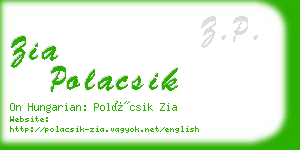 zia polacsik business card